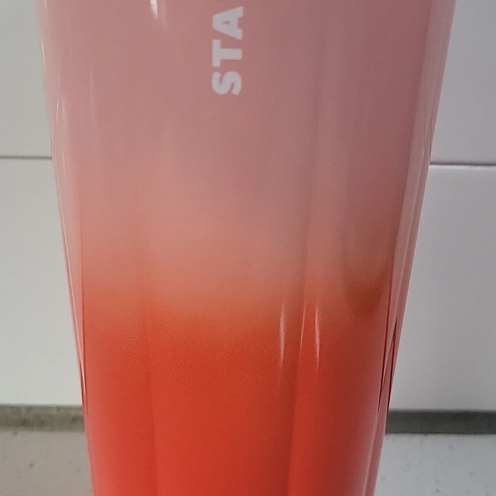 Starbucks 2020 Red & Pink Ombre Stainless Steel Tumbler